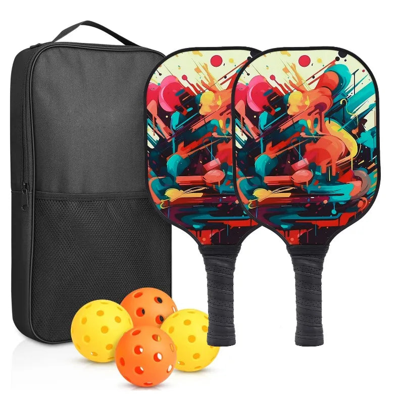 Carbon Pickleball Paddle Set