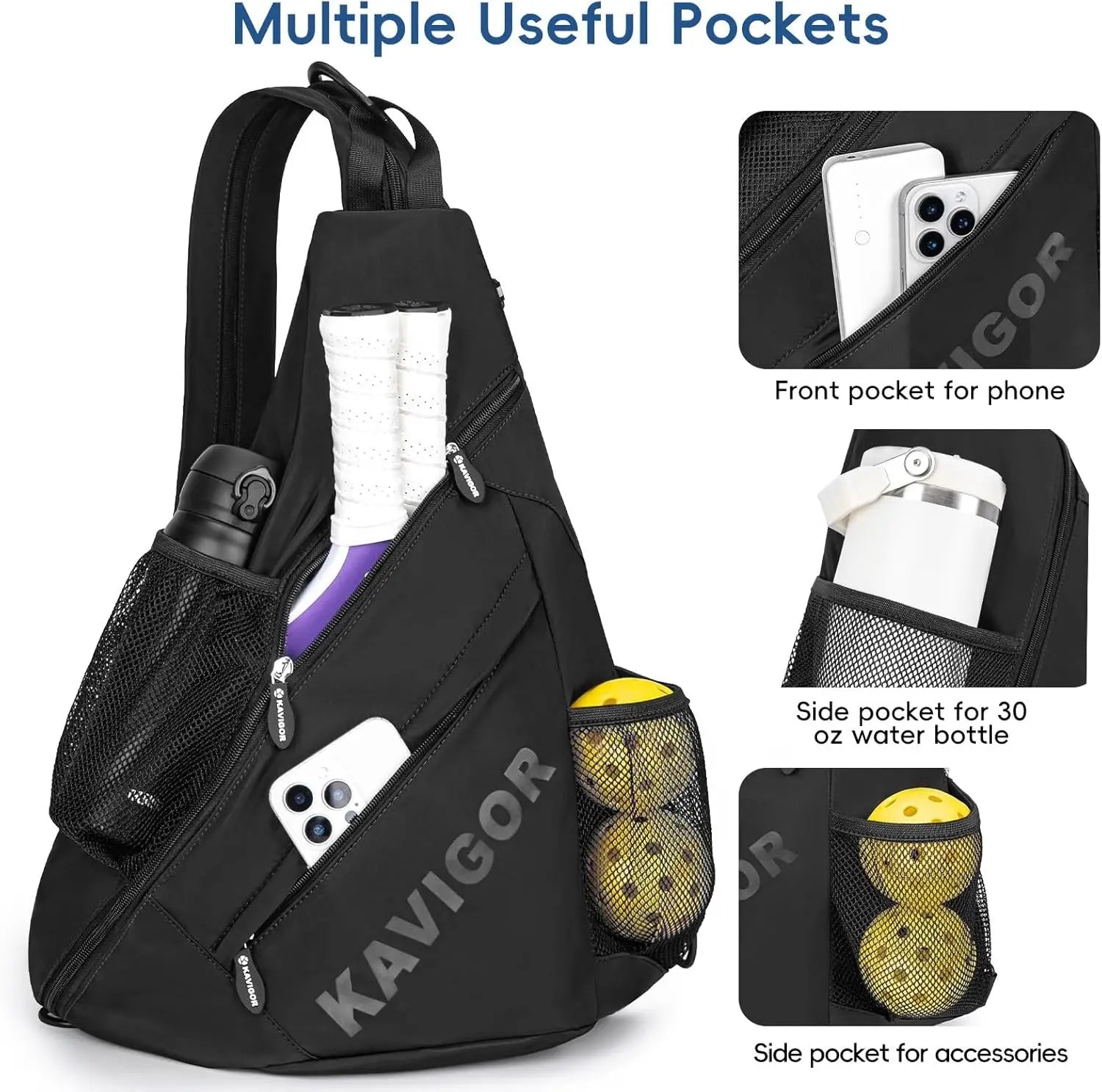 Convertible Pickleball Sling Bag - Well Pickle 