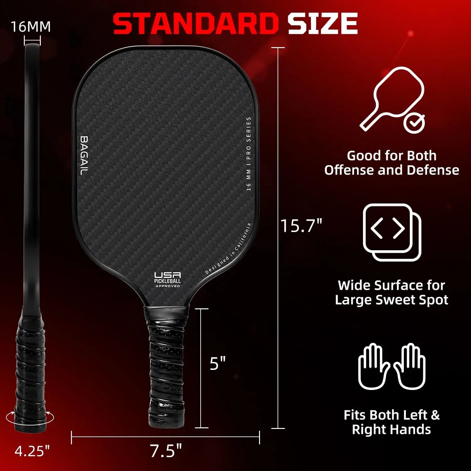 USAPA Fiberglass Paddle Set