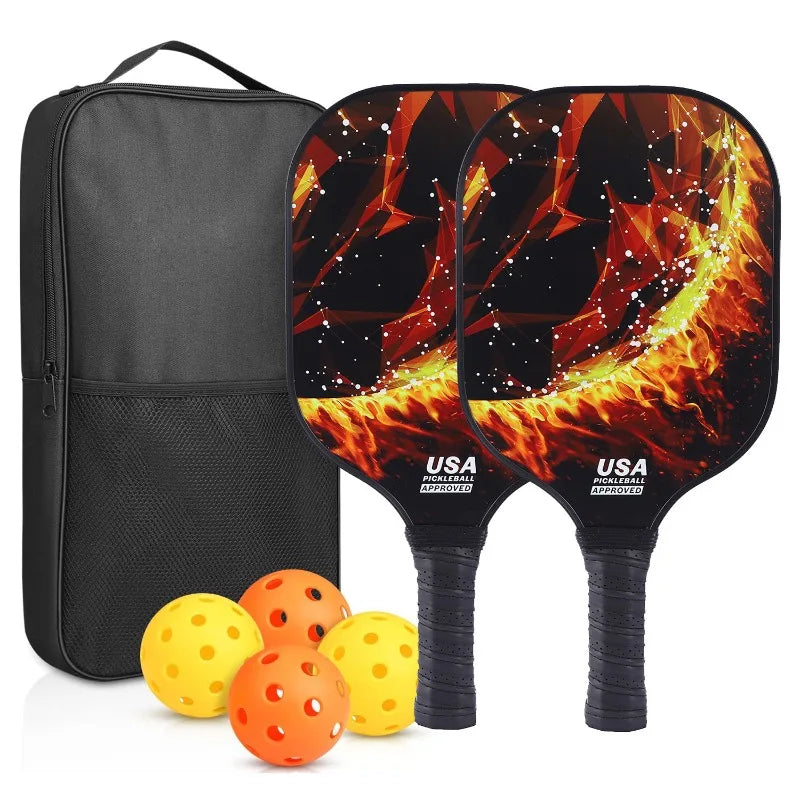 Carbon Pickleball Paddle Set