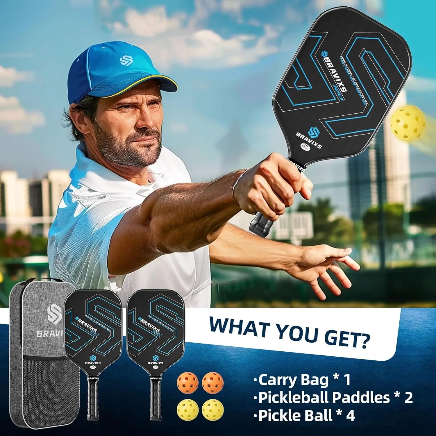 USAPA Carbon Fiber Paddle Set