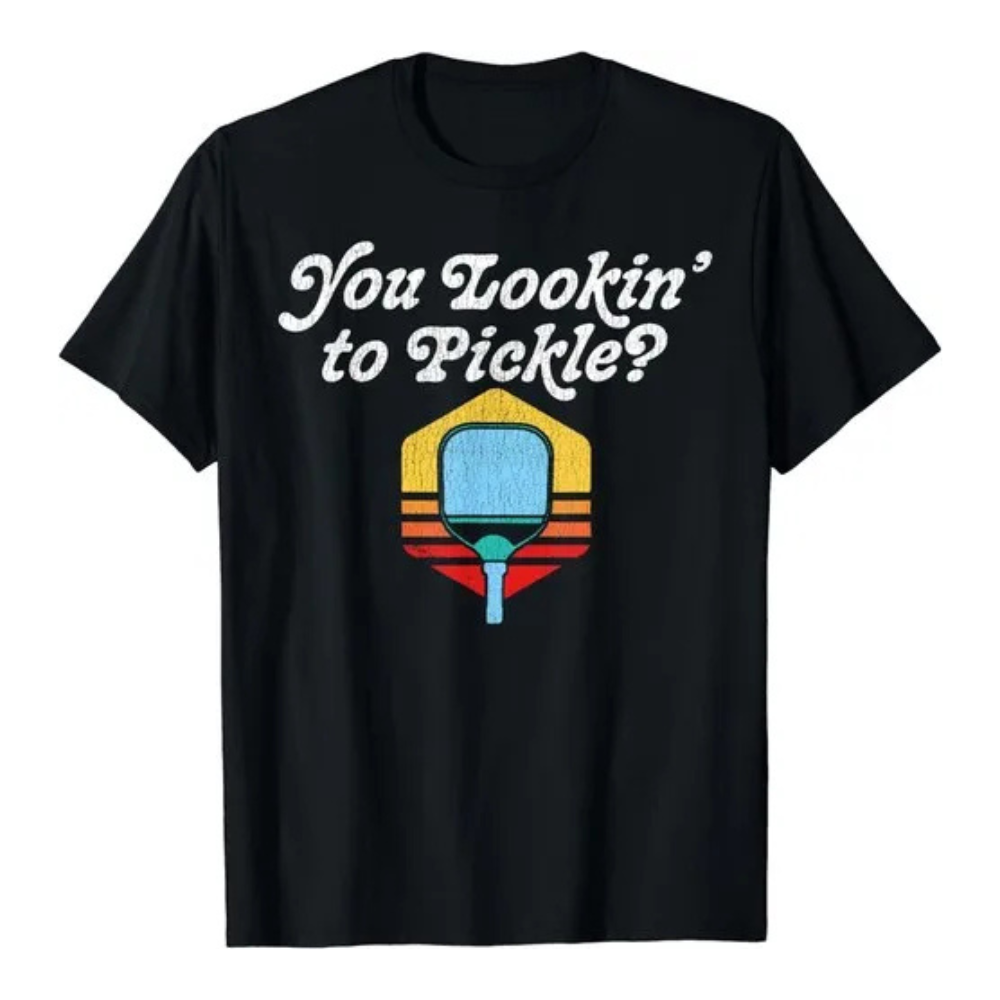 Retro Pickle Pickleball Tee